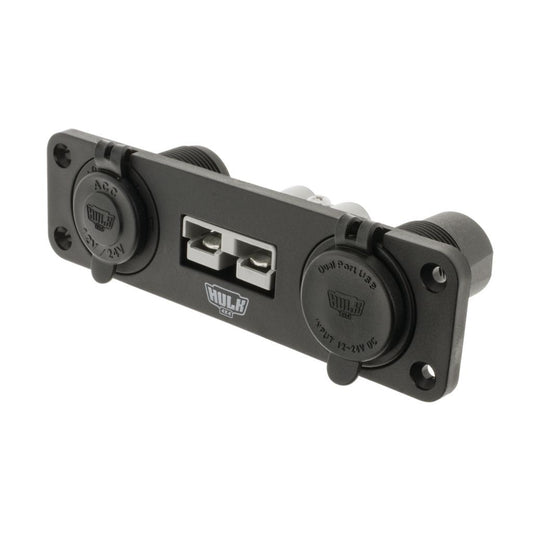 HULK 4X4 TRIPLE FLUSH MOUNT HOUSING W/ 50A PLUG ACCESSORY SOCKET & DUAL USB